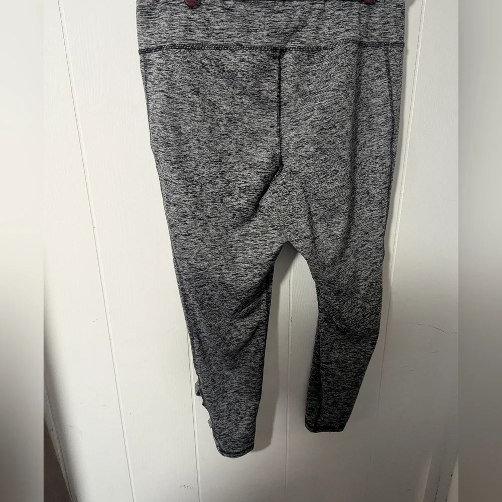 Lane Bryant Charcoal Heathered High Rise Leggings - Picture 2 of 4